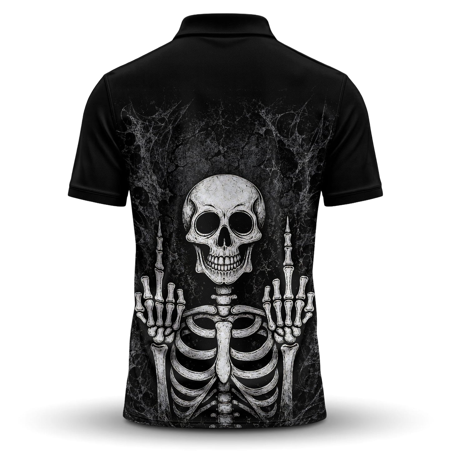 Skeleton Finger Men Polo Shirt