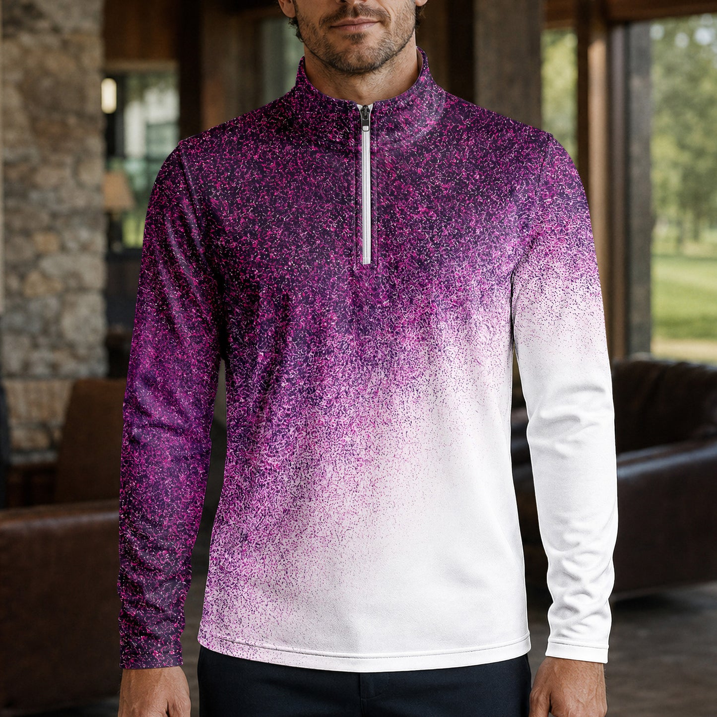 Rough Fade Loud Men Quarter-zip Pullover