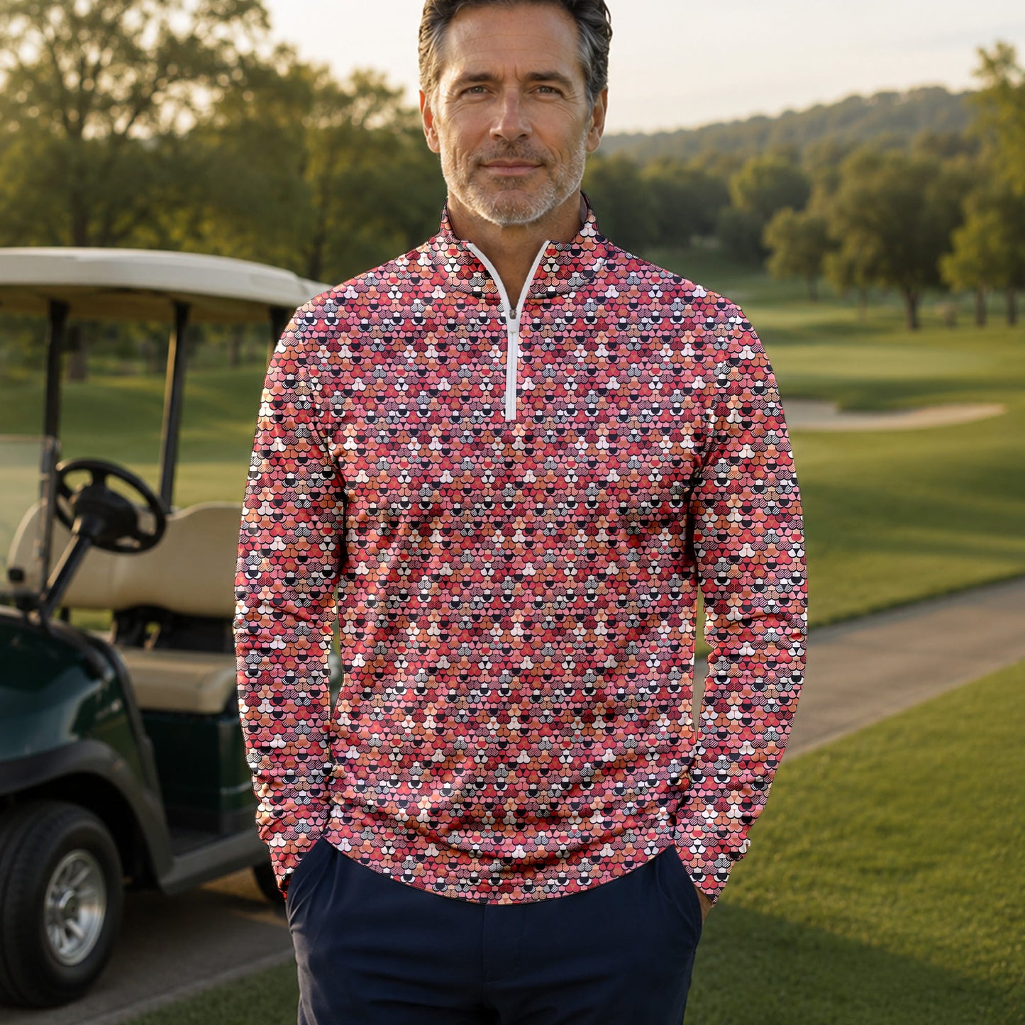 The Lace Men Quarter-zip Pullover
