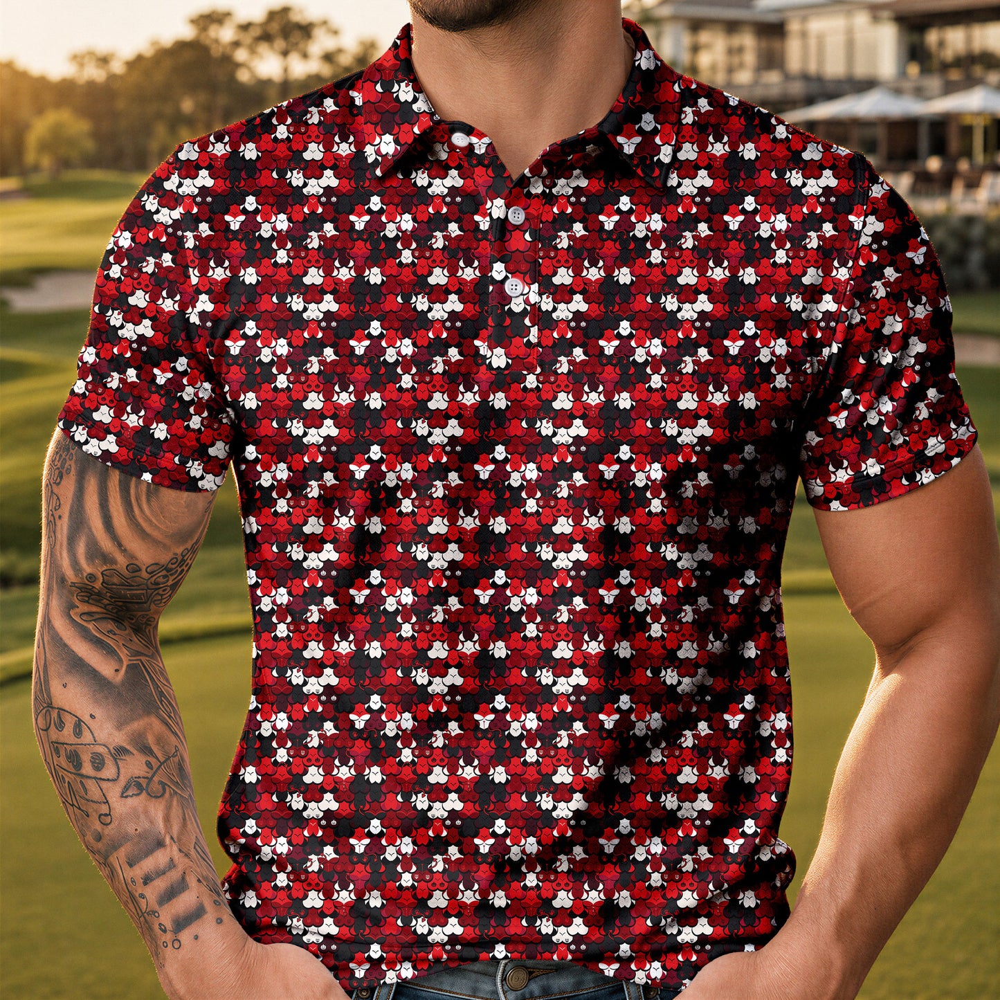 The Devil Up Men Polo Shirt