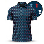 2027 Trophy Red Blue White Men Polo Shirt