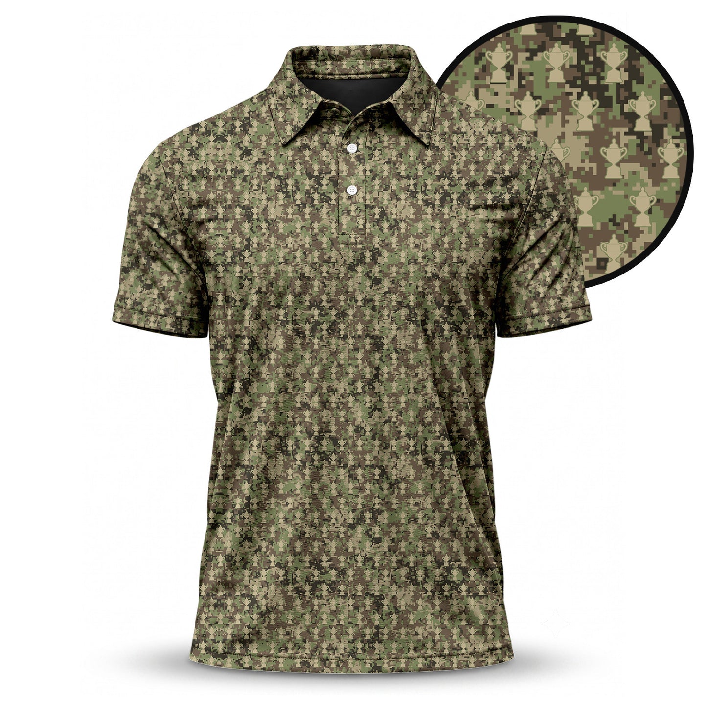 2027 Trophy Camo Men Polo Shirt V1