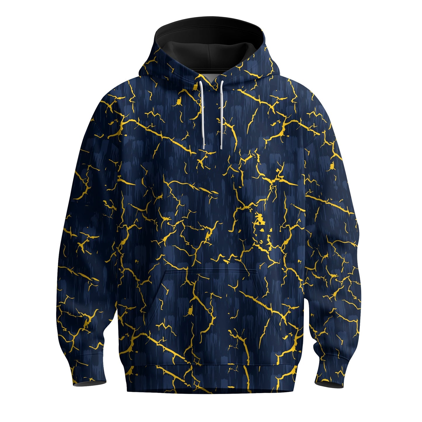 Blue Yelllow Cracks 2026 Men Hoodie