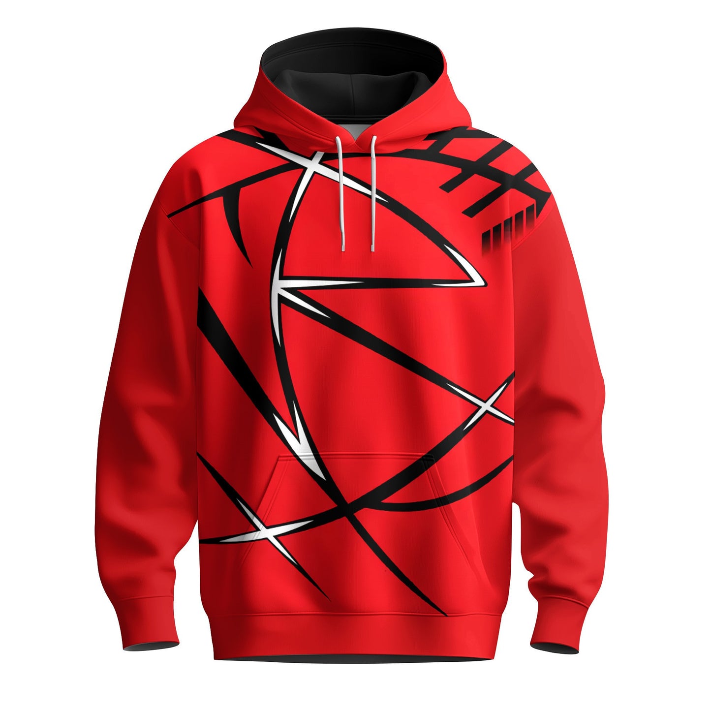 Red Black Sport Pattern 2026 Men Hoodie