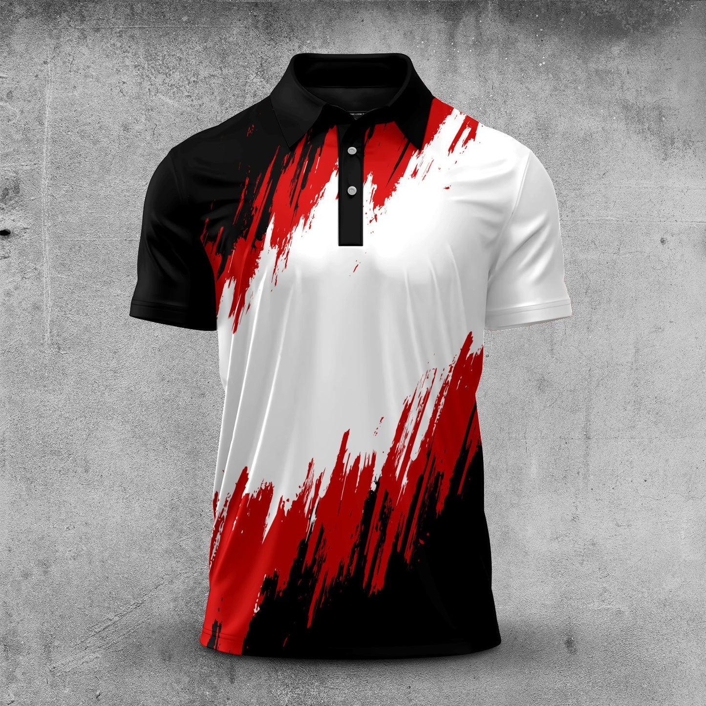 2026 White Black Red Men Polo Shirt