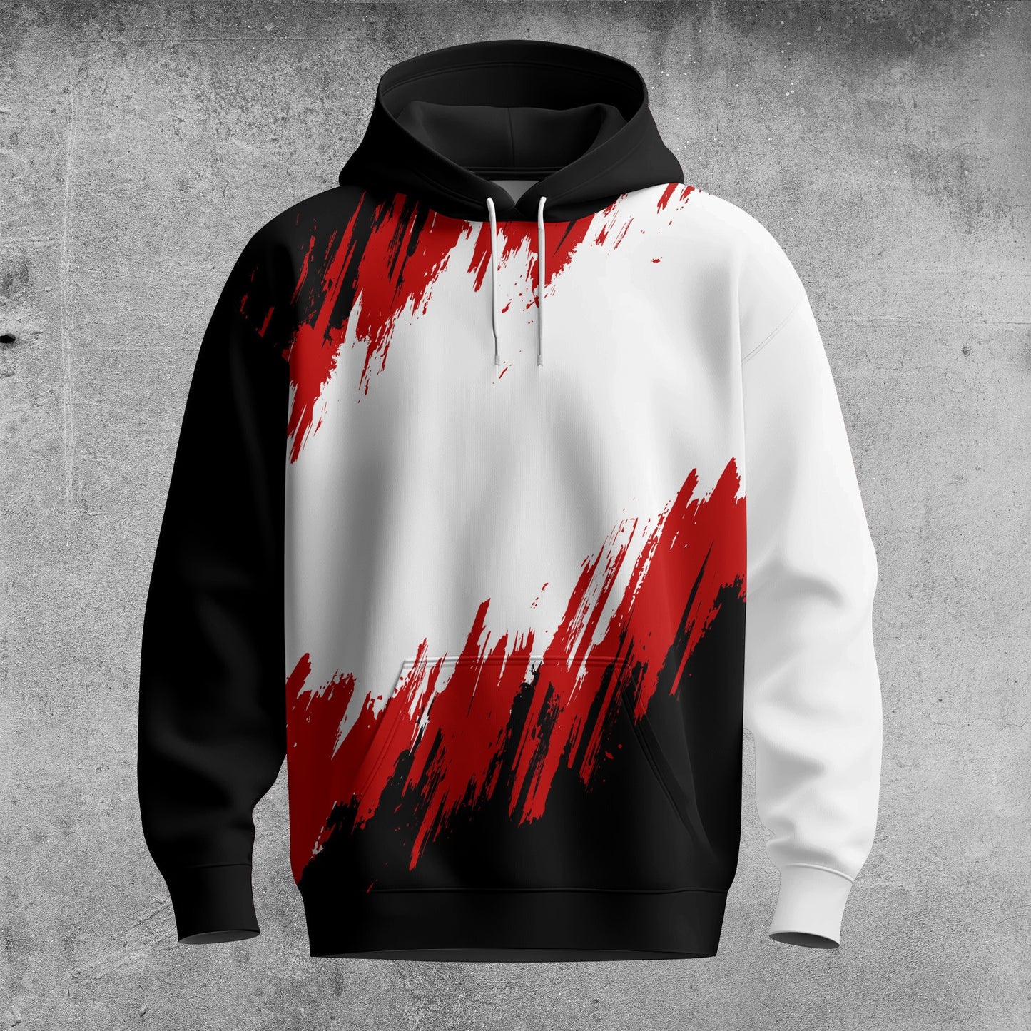 2026 White Black Red Men Hoodie