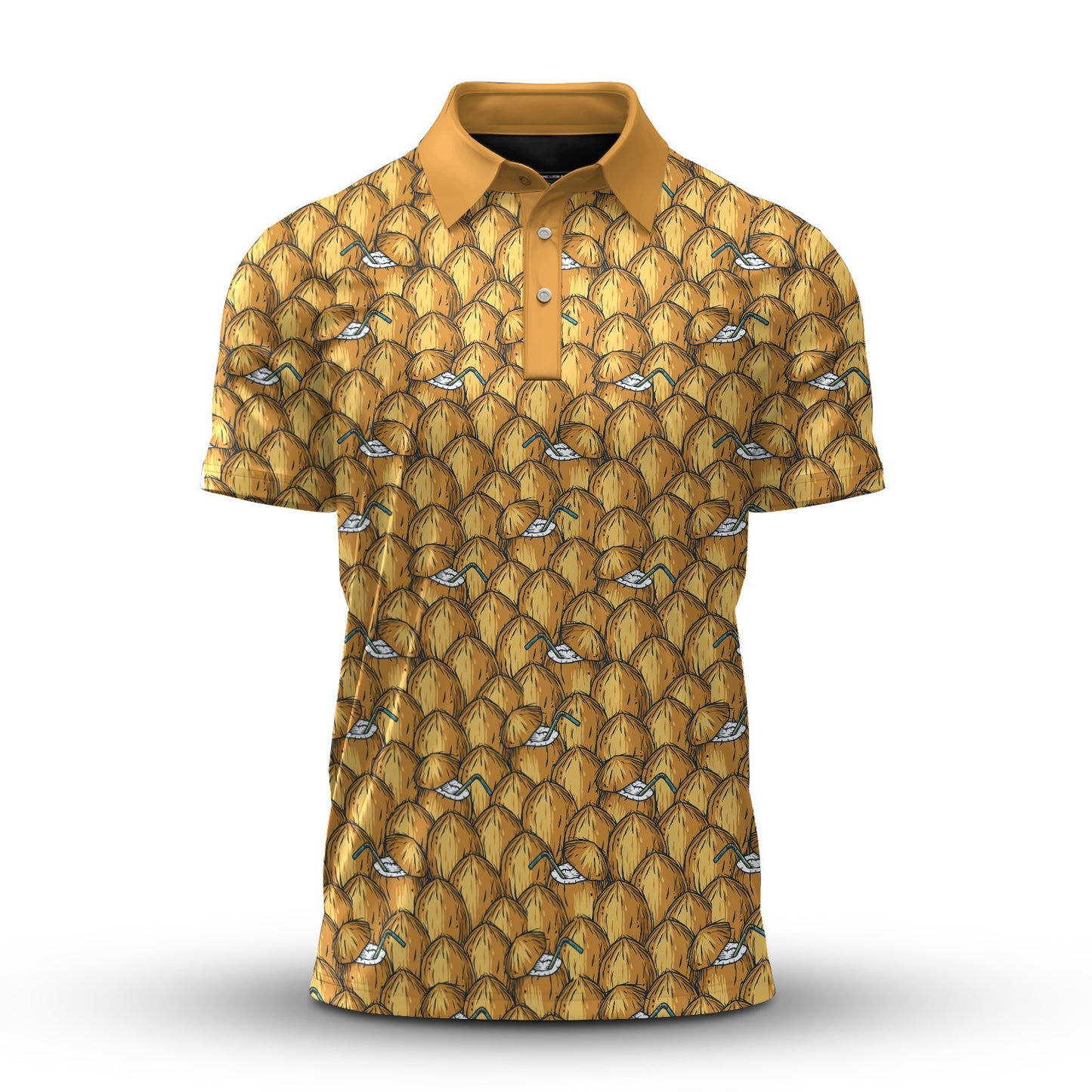 Coconut Seamless Pattern Men Polo Shirt