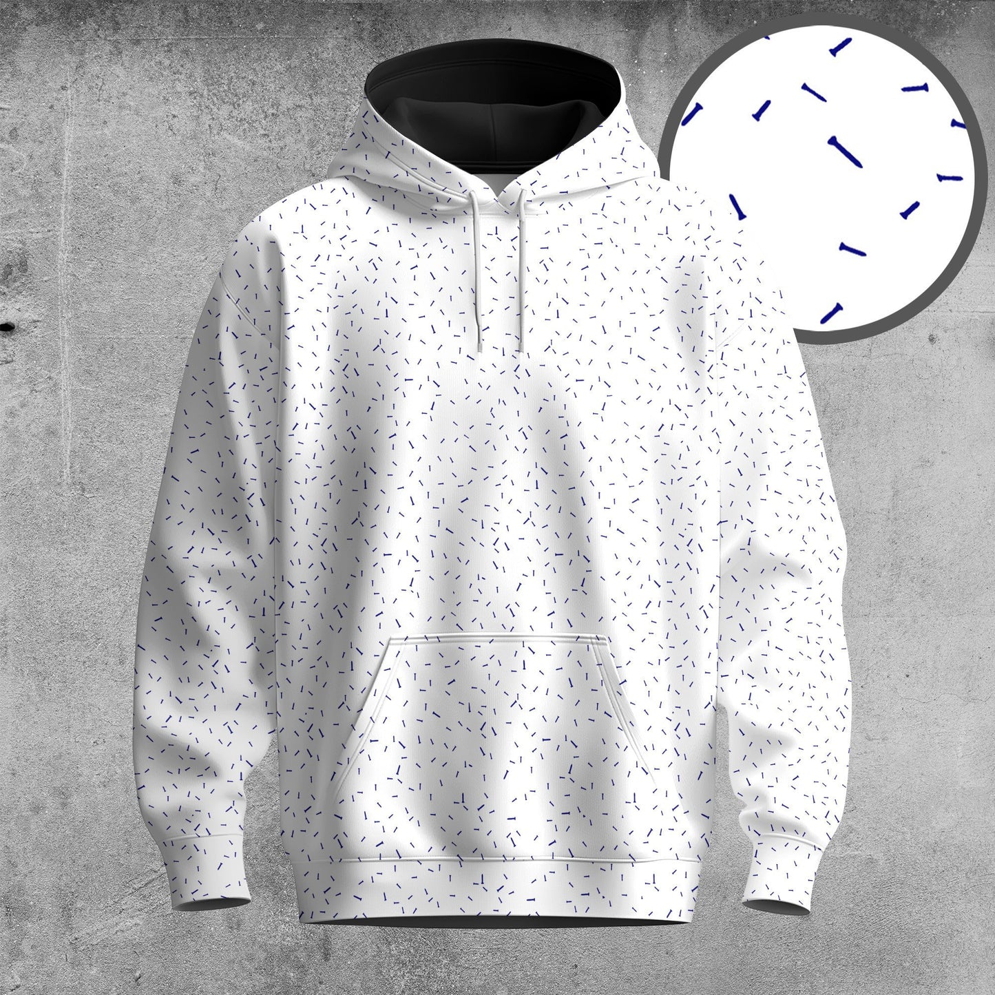 Blue Golf Tee Men Hoodie