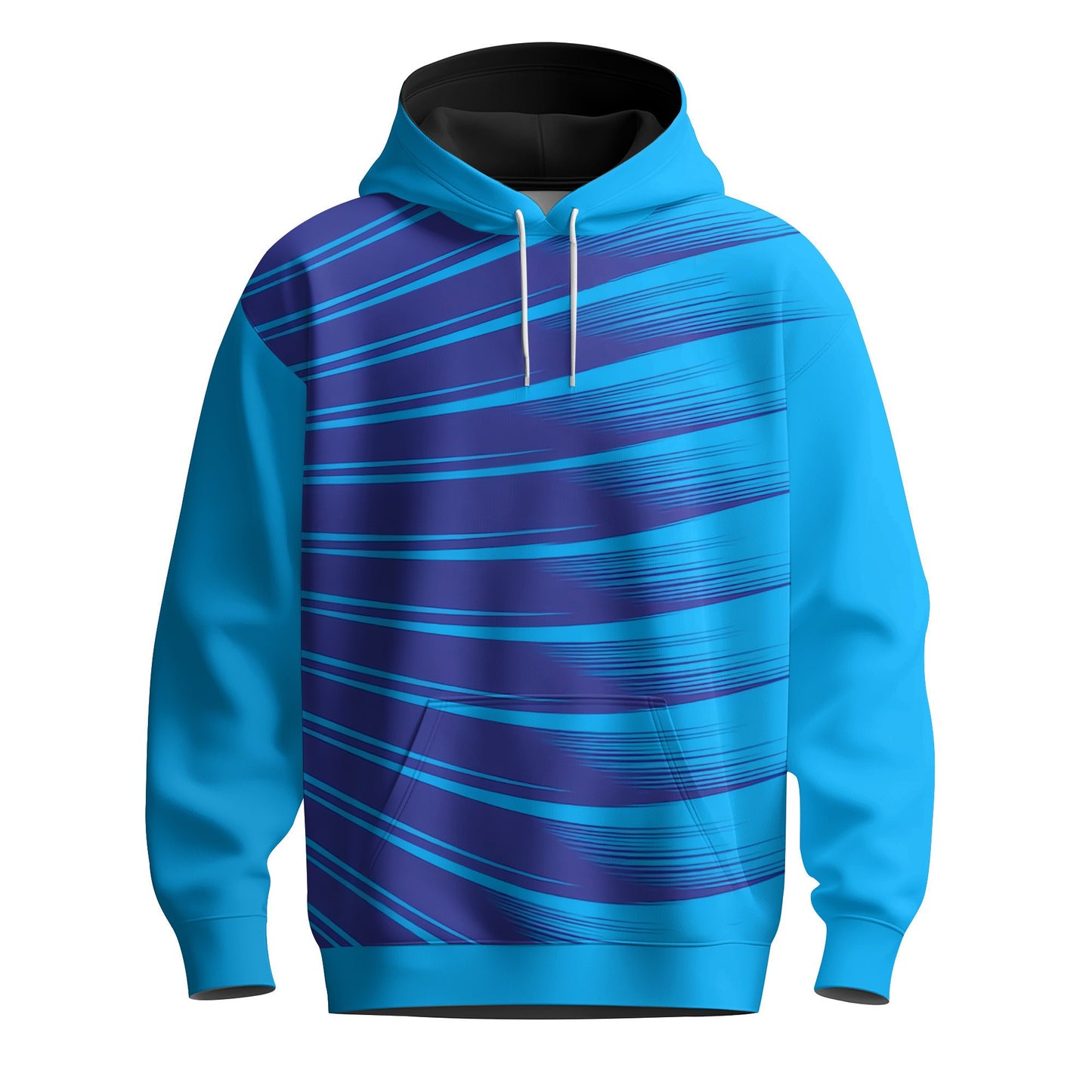 Blue Paintbrush Men Hoodie