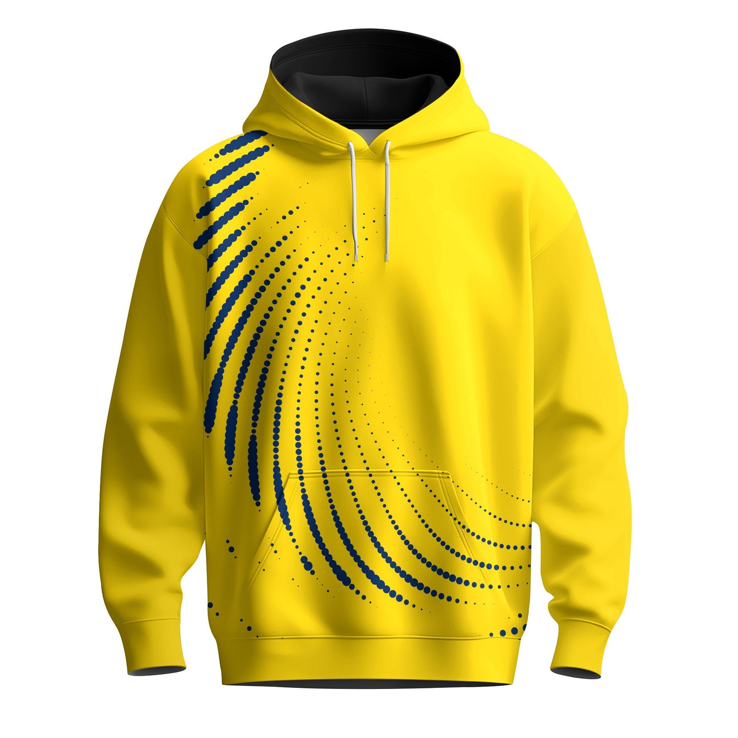Yellow Blue Dot Sporty 2026 Men Hoodie