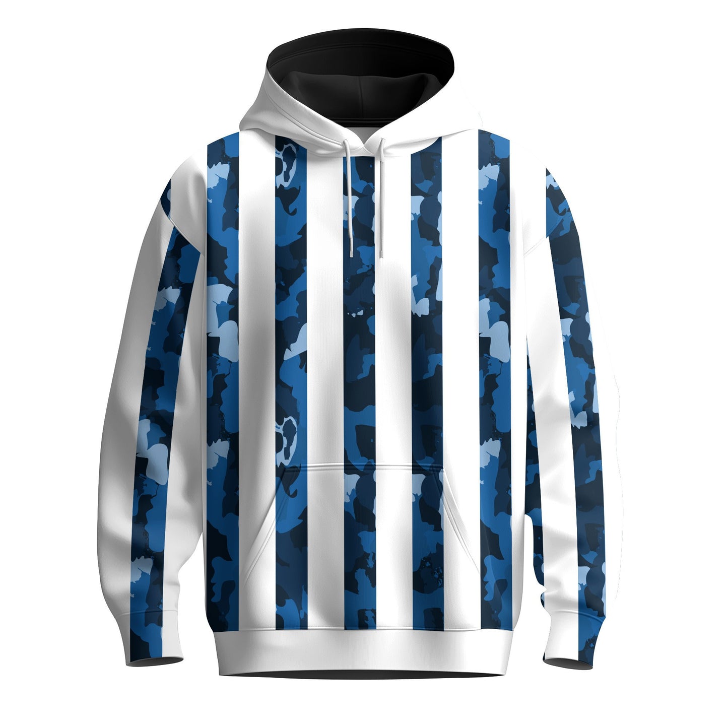 Stripes Blue Camo Men Hoodie