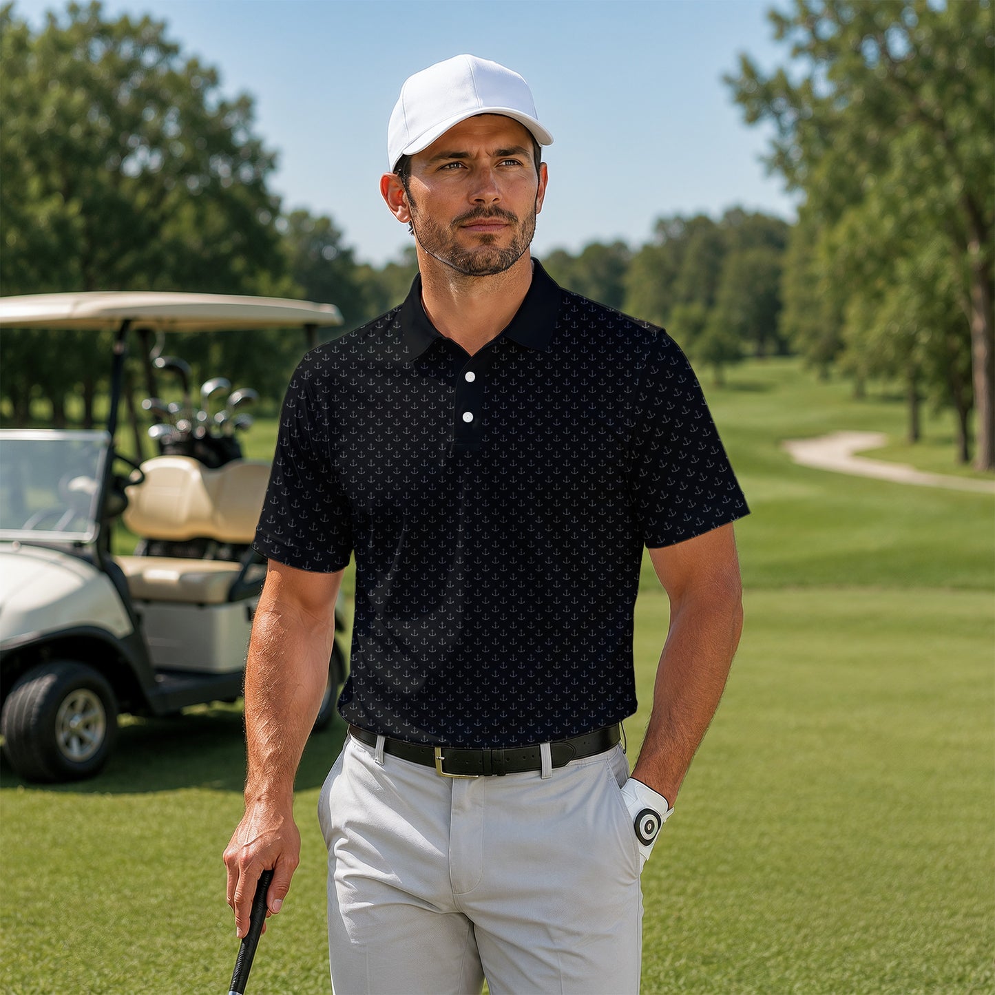 Black Anchor 2026 Men Polo Shirt