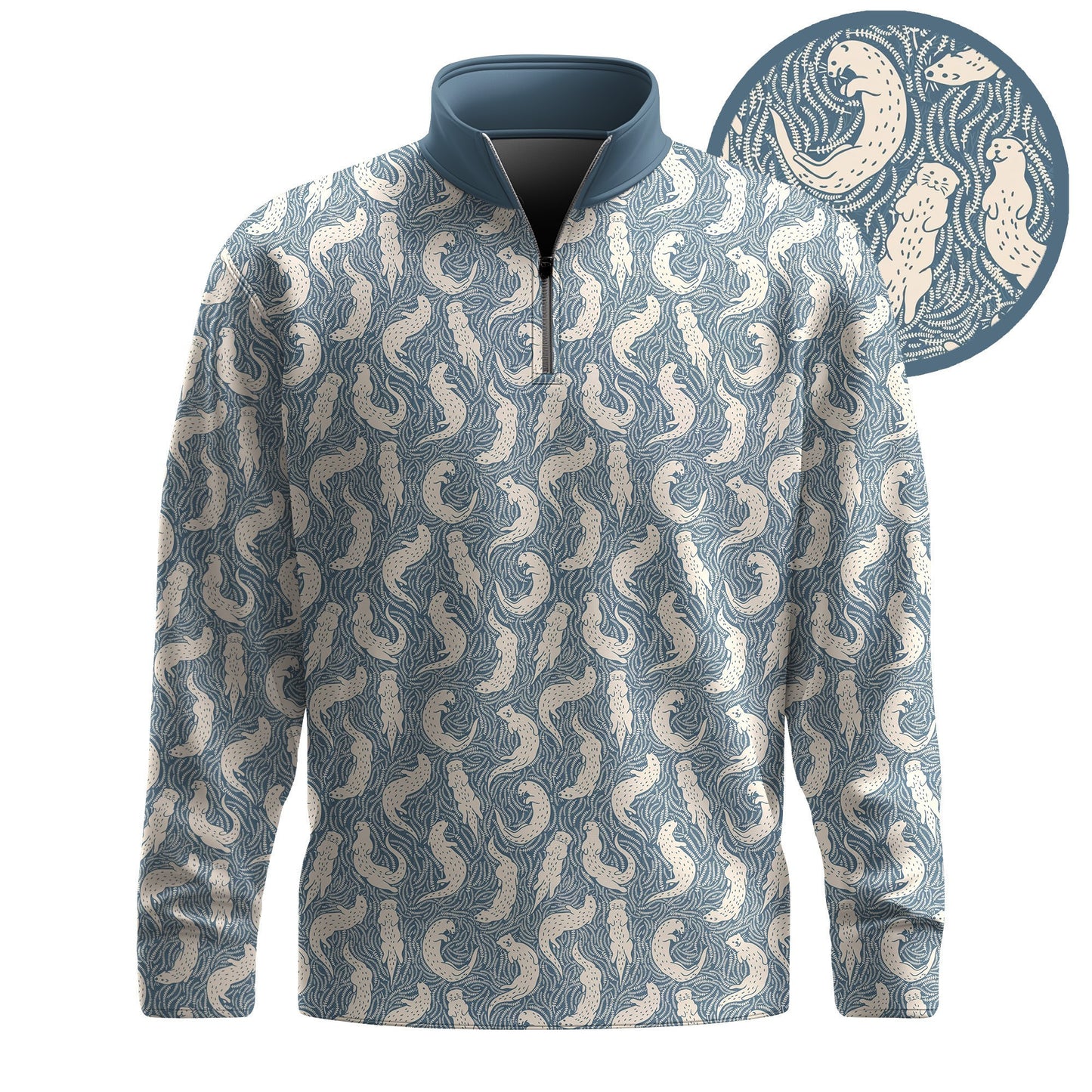 Otters Men Quarter-zip Pullover