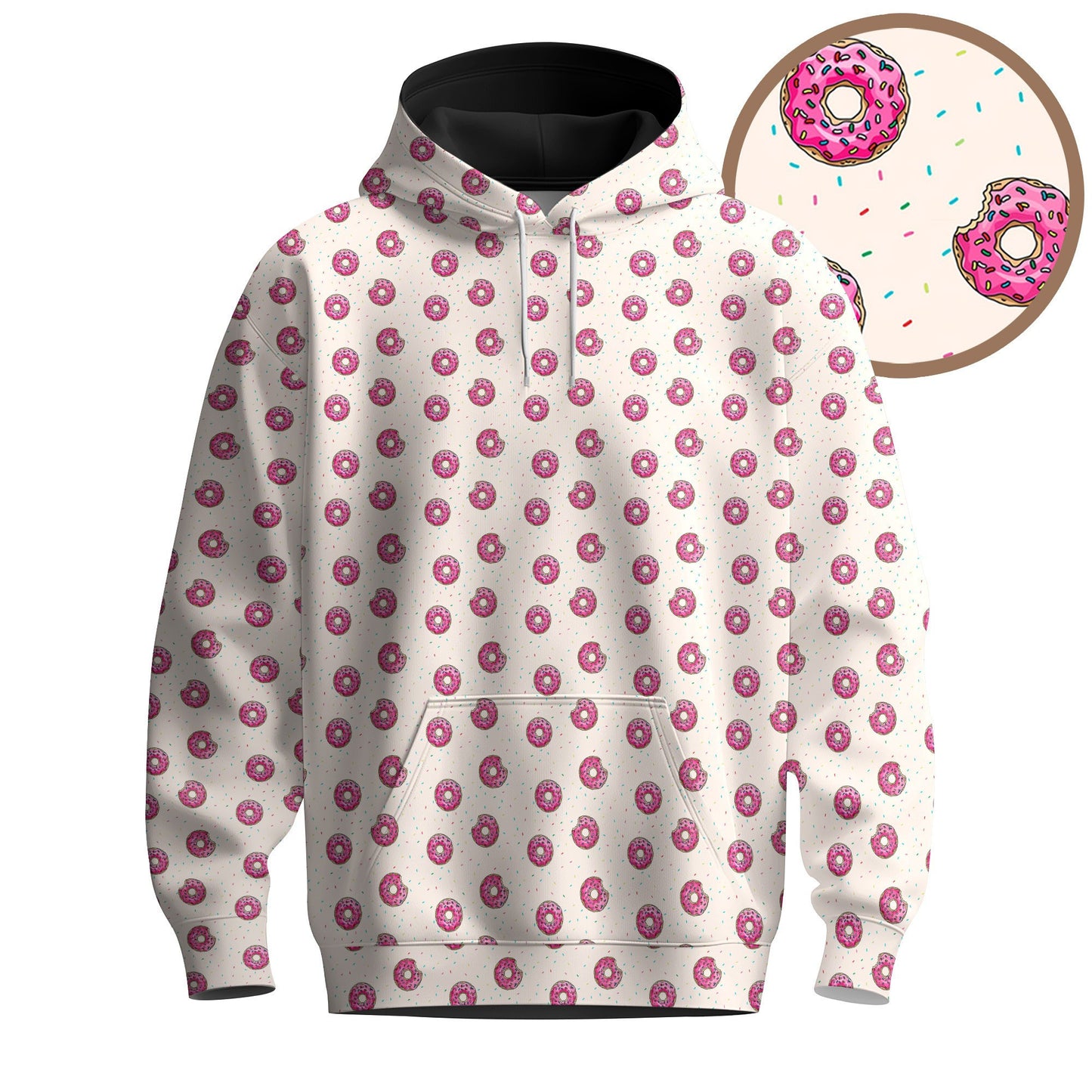 Donuts Pattern Men Hoodie