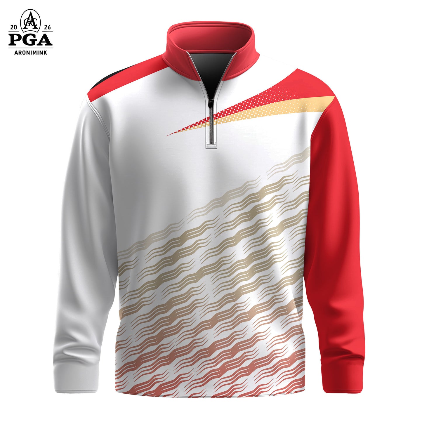 Red Black White 2026 Sport Men Quarter-zip Pullover