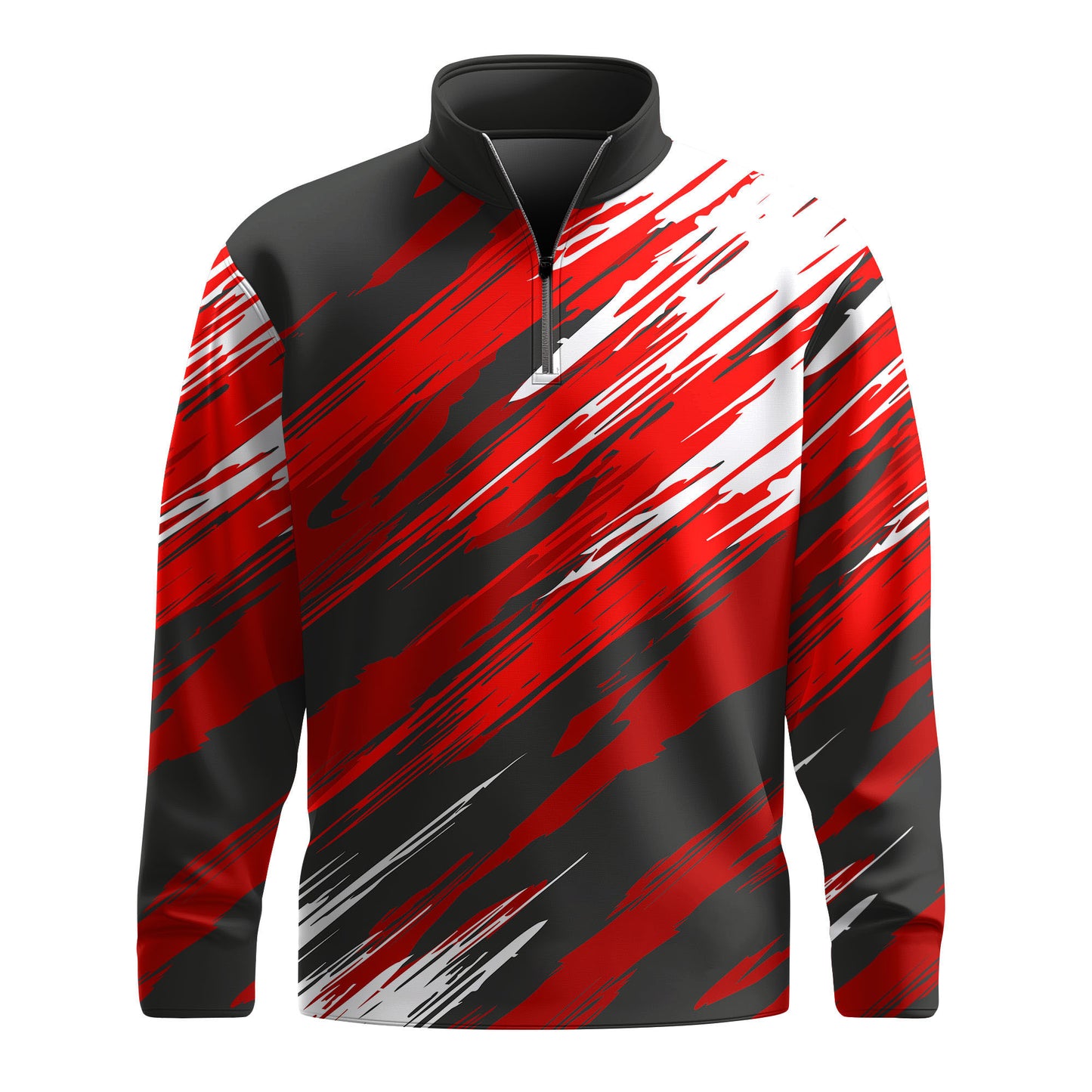 Red Black 2026 Men Quarter-zip Pullover