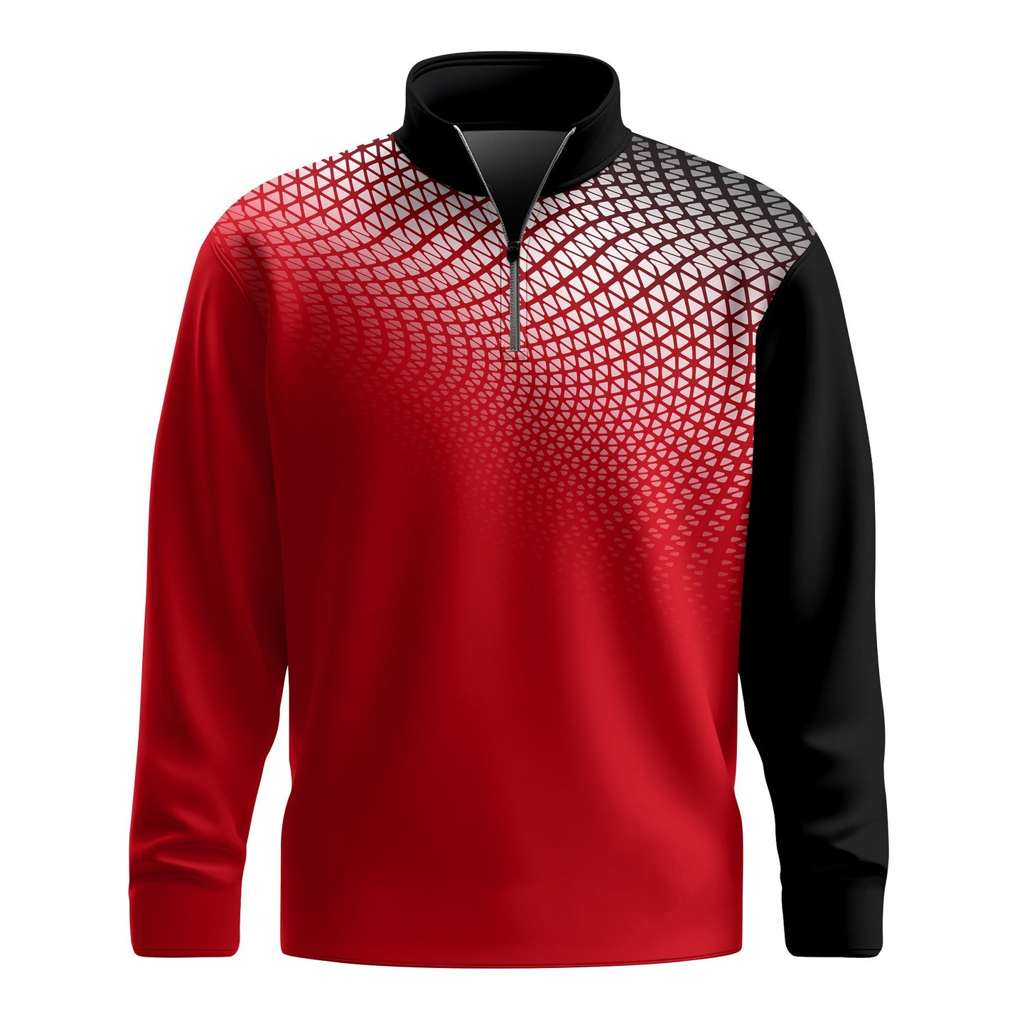 2026 Red Black Dynamic Men Quarter-zip Pullover