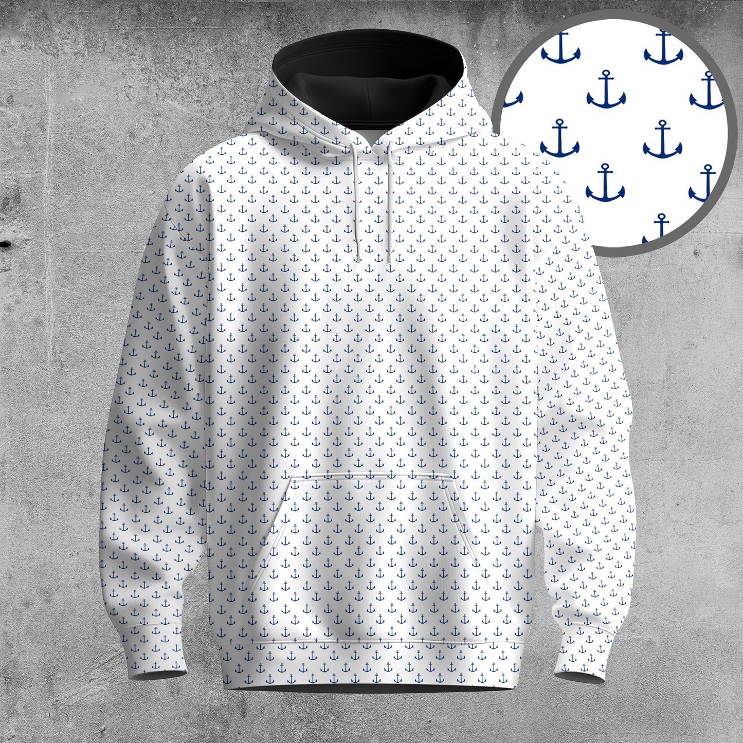 White Anchor 2026 Men Hoodie