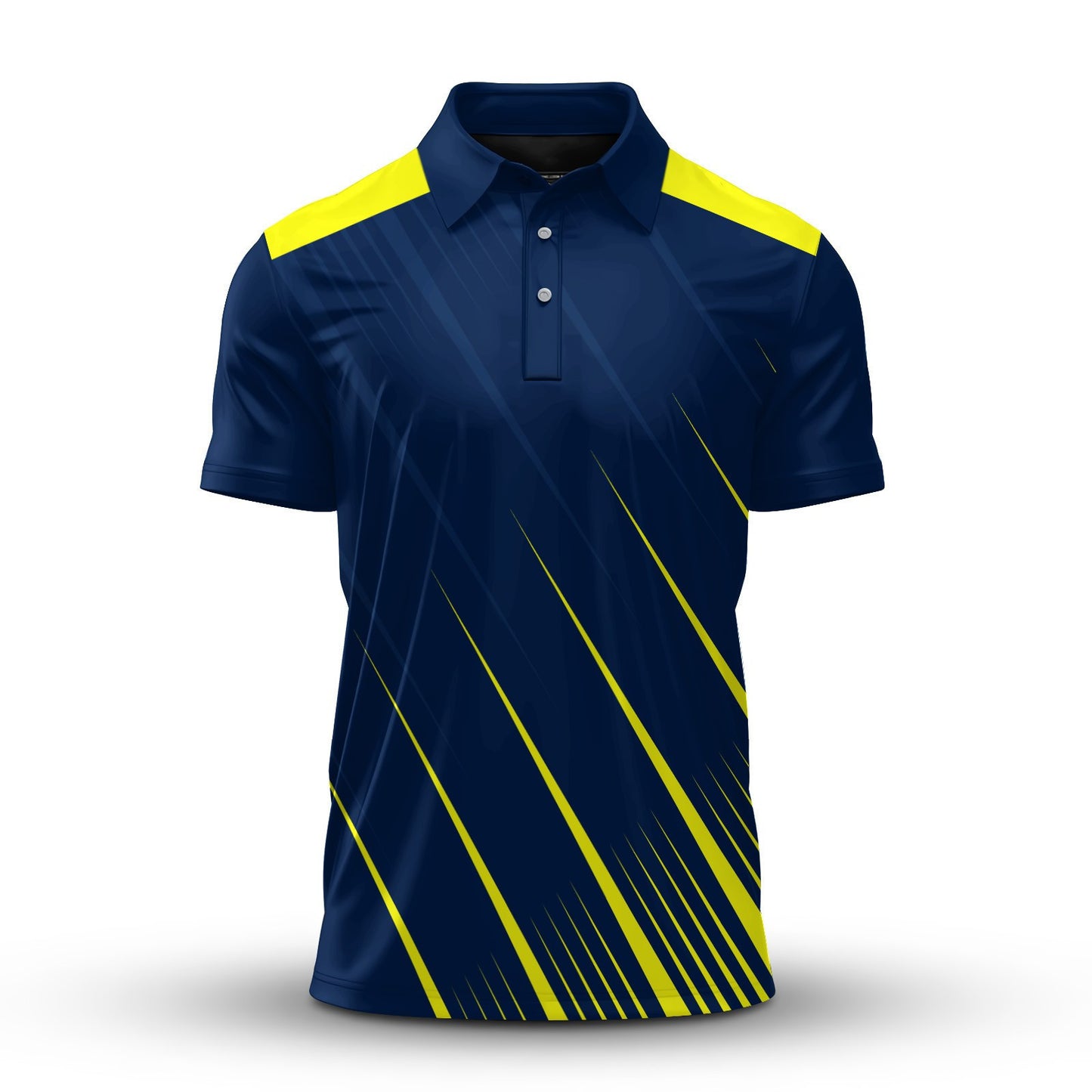 Blue Yellow Sport Men Polo Shirt