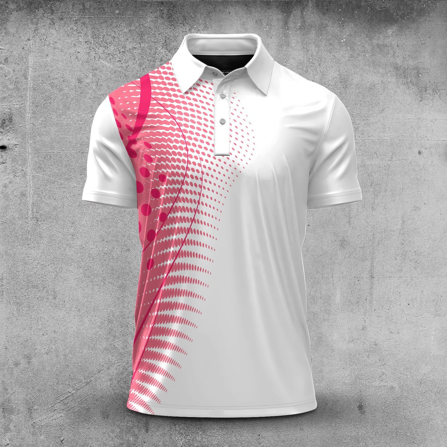 Pink Dynamic Men Polo Shirt