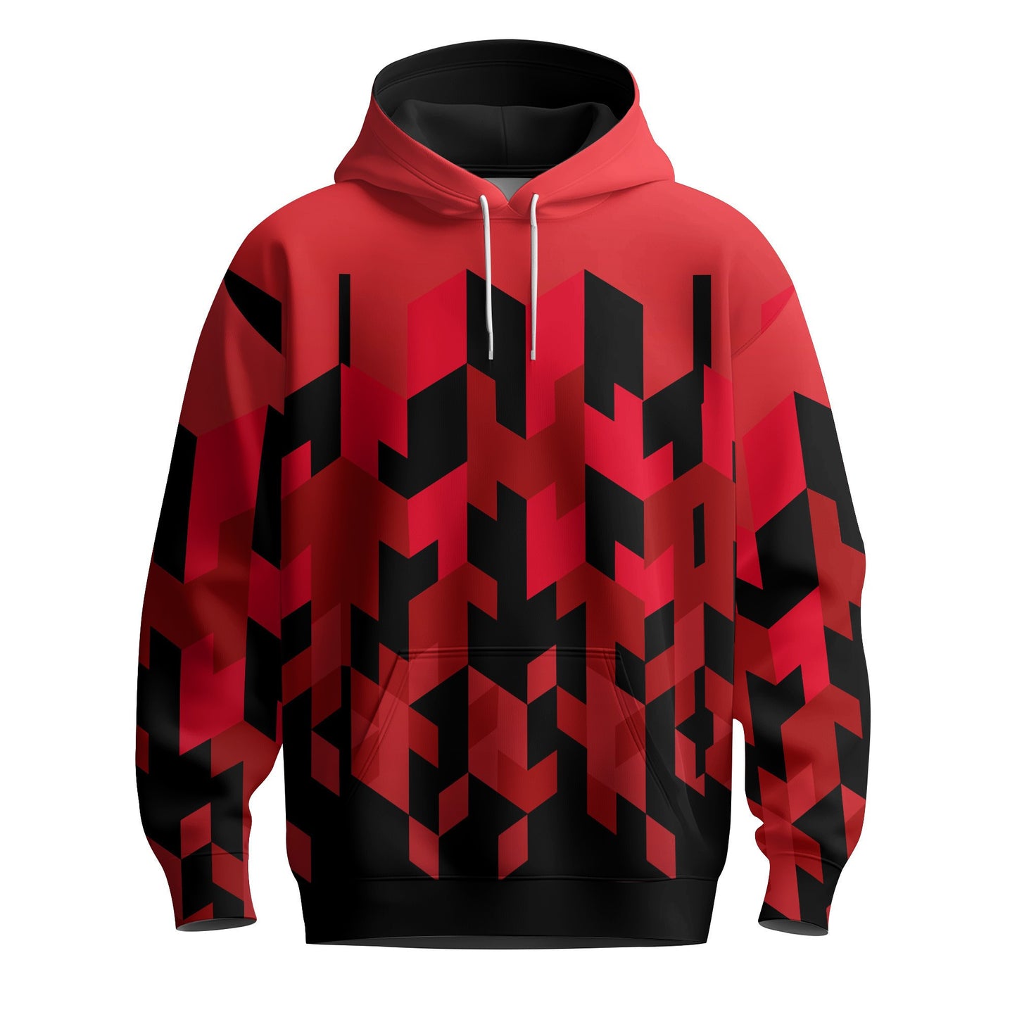 Red Black Lego Men Hoodie