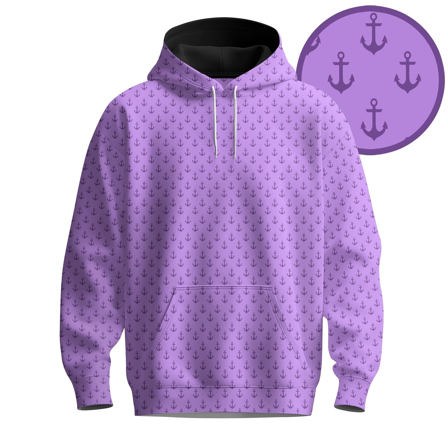 Purple Anchor 2026 Men Hoodie