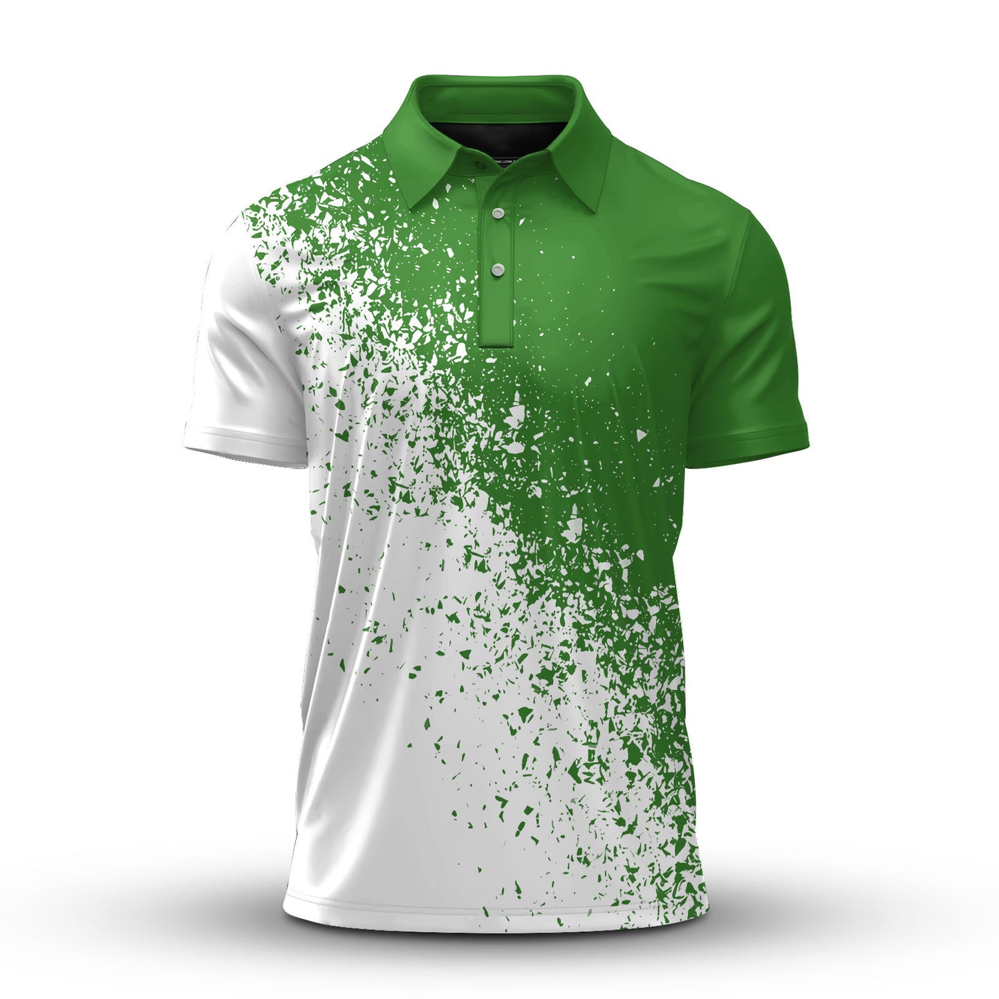 John Deere Green White Sport Men Polo Shirt