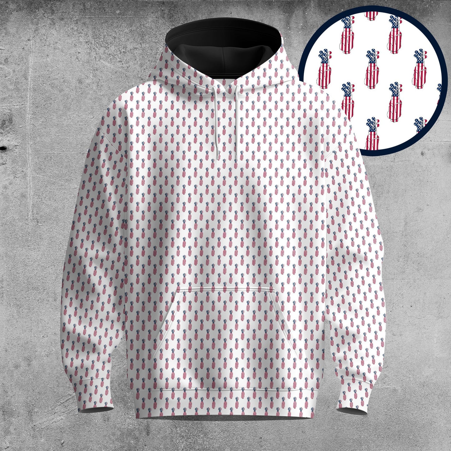 America Golf Gear Pattern 2026 Men Hoodie