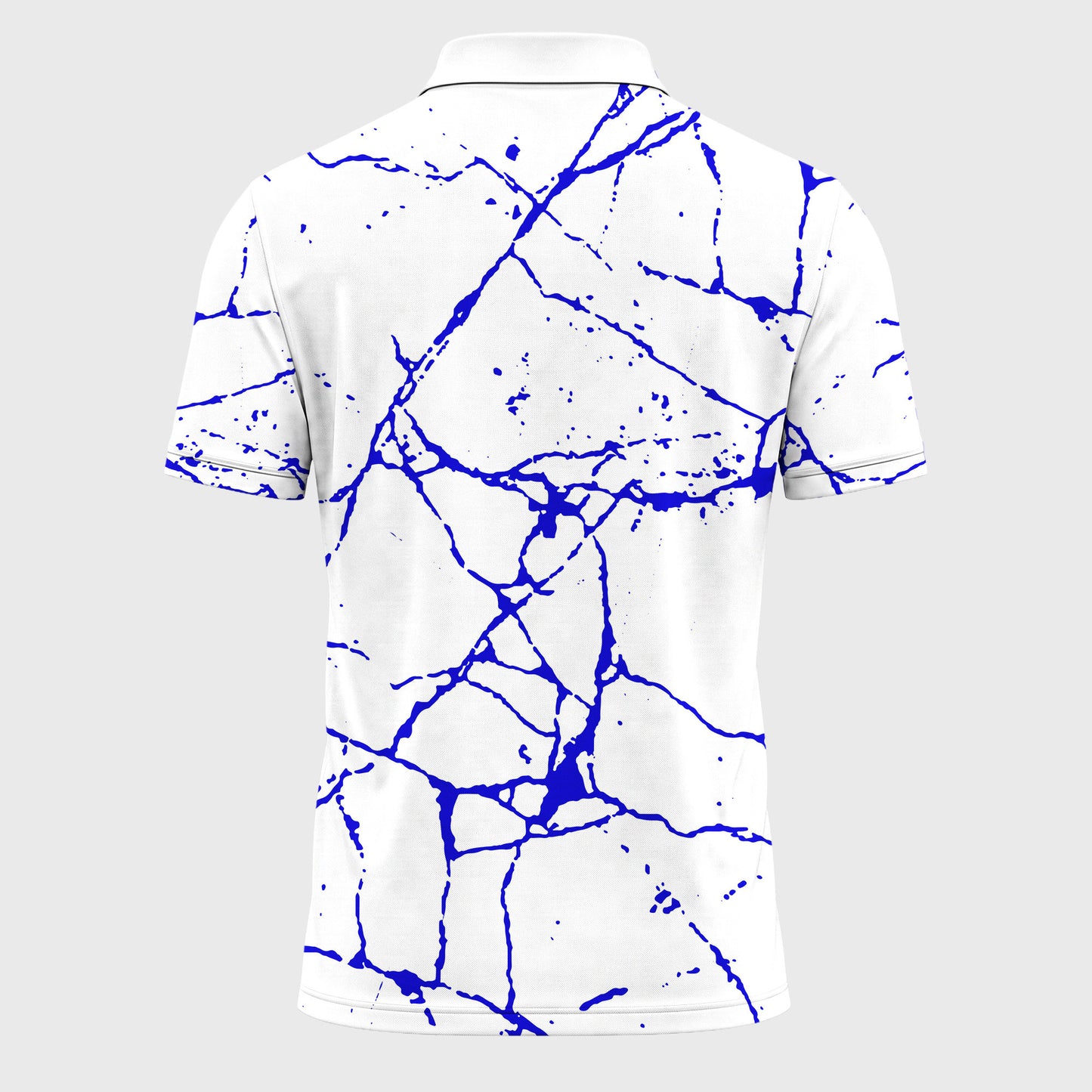 Blue Paint Flakes 2027 Men Polo Shirt