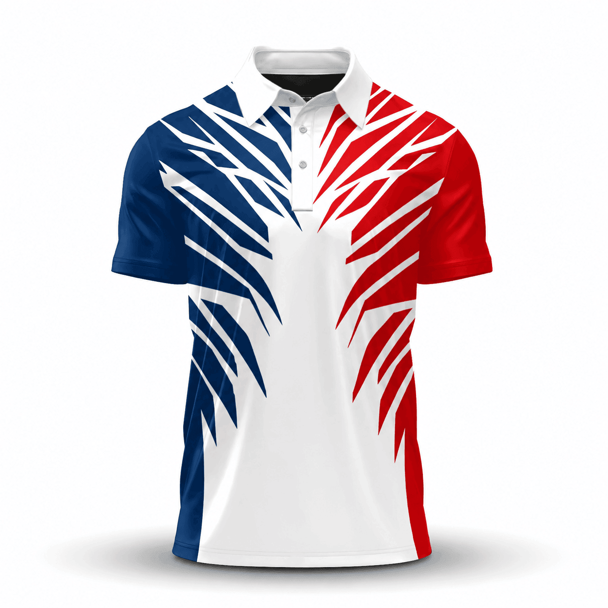 2027 Red Blue White Men Polo Shirt