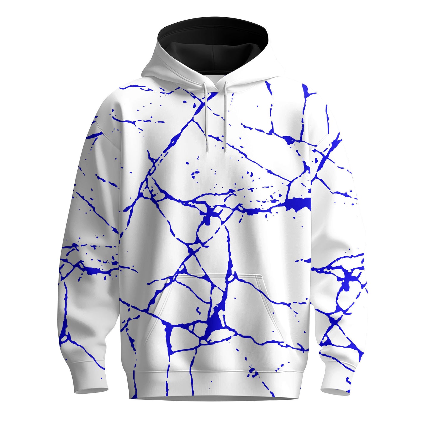 Blue Paint Flakes 2027 Men Hoodie