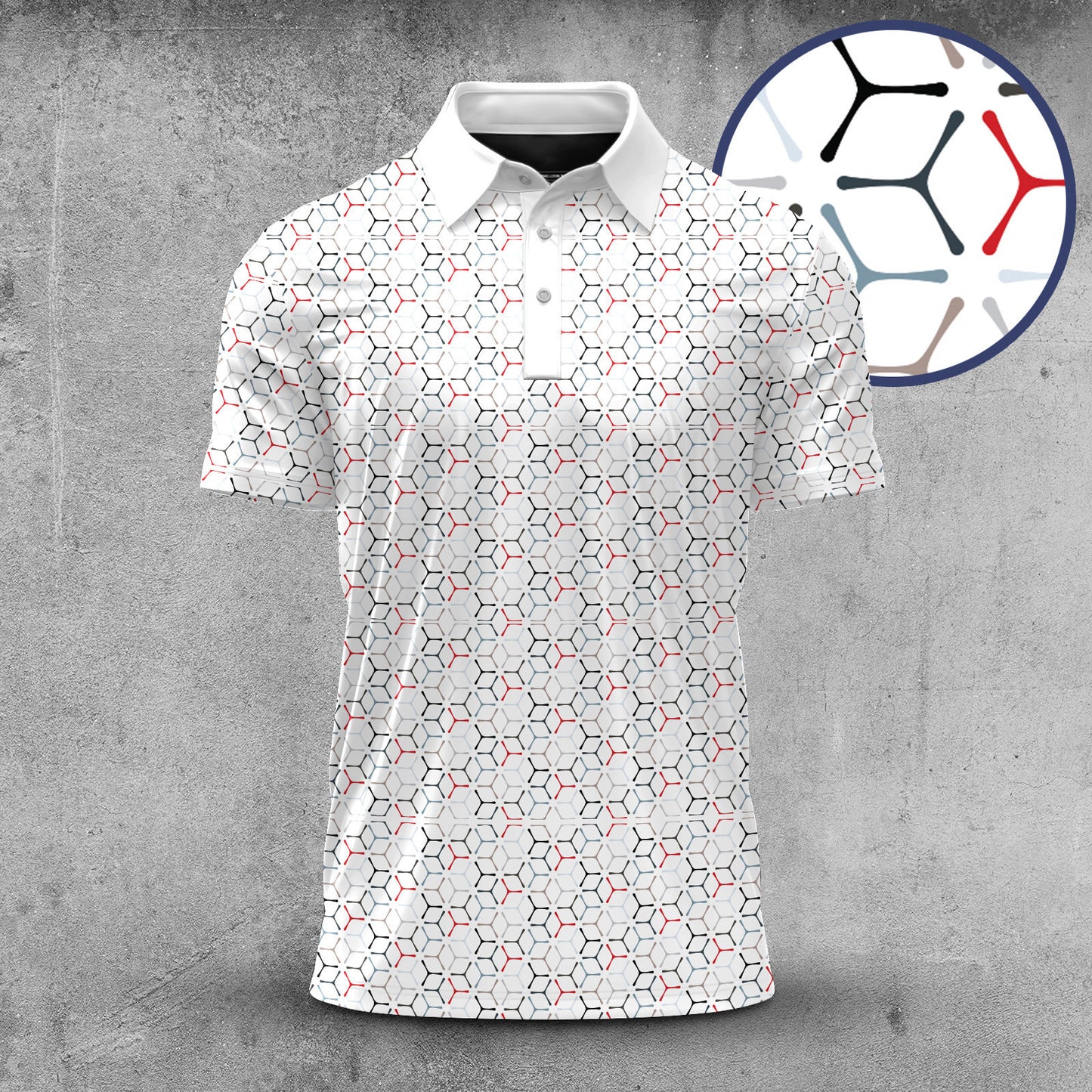 Propeller Pattern 2026 Men Polo Shirt