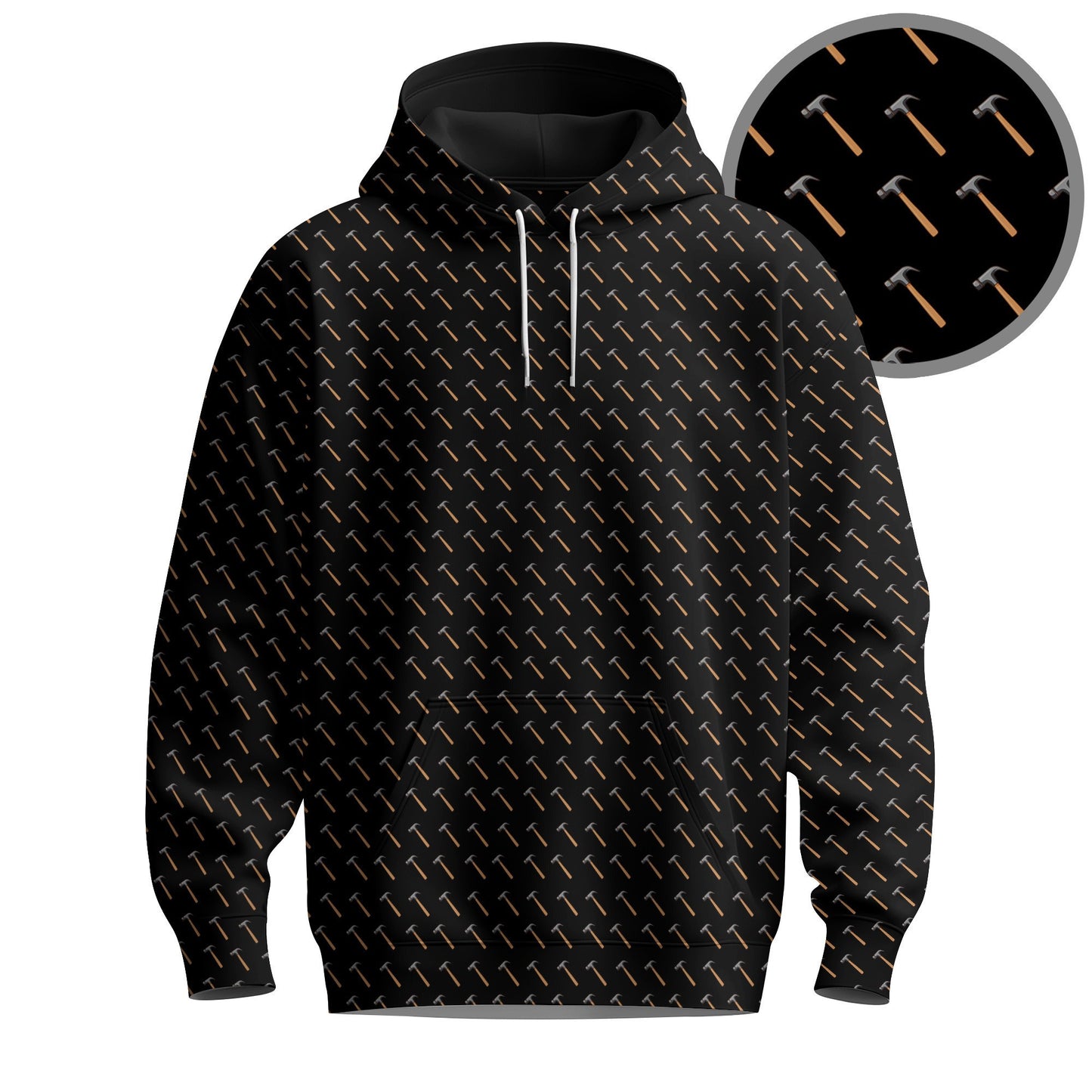 Black Hammer Pattern 2026 Men Hoodie