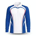 Blue Heart Curve Men Quarter-zip Pullover