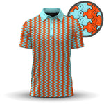 Closely Packed Fish Pattern 2026 Men Polo Shirt