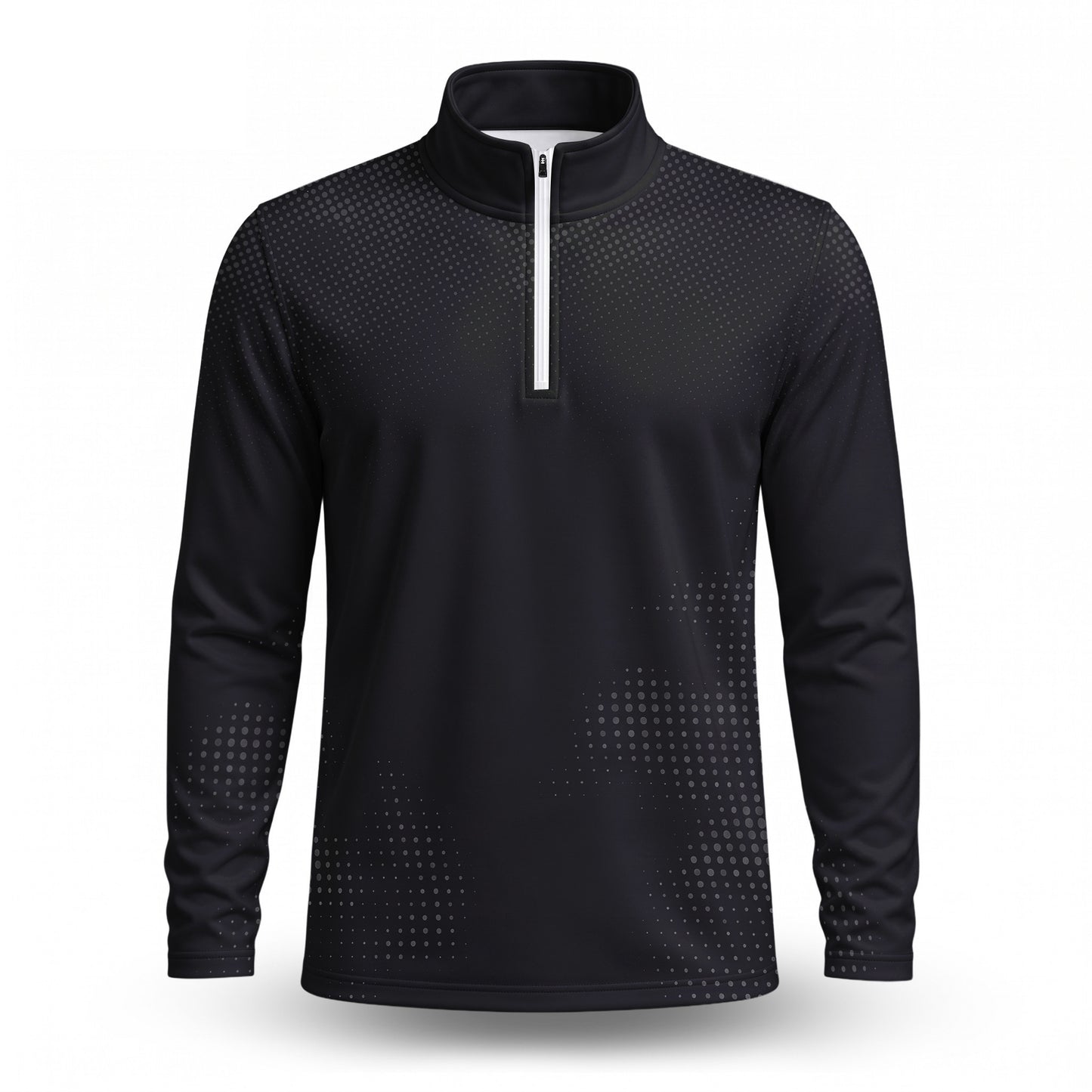Dynamic Black Men Quarter-zip Pullover