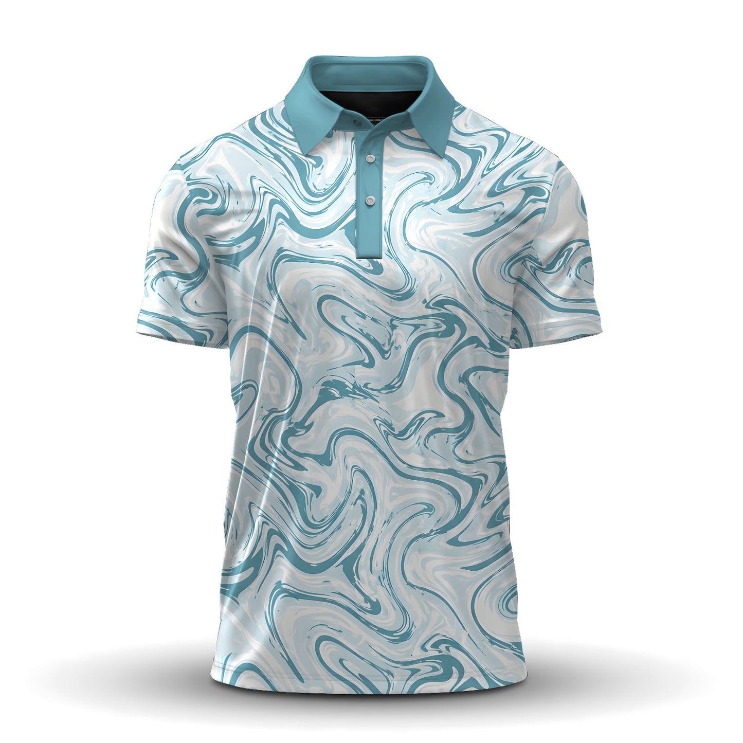 Water Surface Pattern Men Polo Shirt