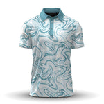 Water Surface Pattern Men Polo Shirt