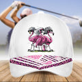Flamingo Some Grandmas Knit Real Grandmas Play Golf Cap CVH160901