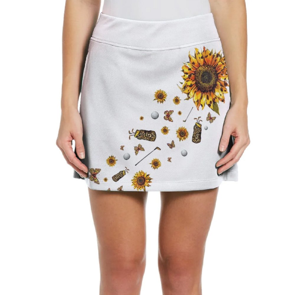 Leopard Sunflower Swing Swear Repeat Bundle Skort KVH200901