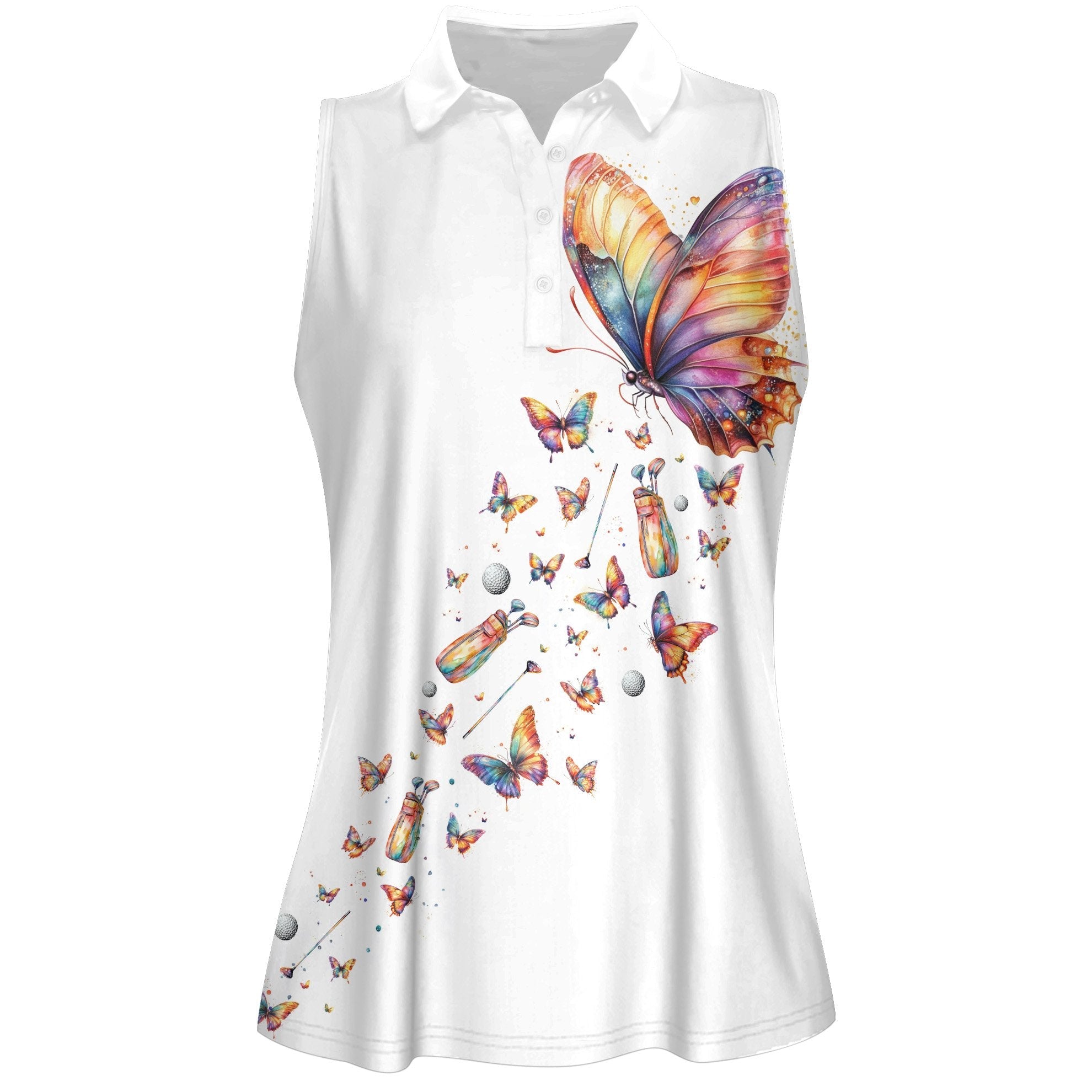 Butterfly Swing Swear Repeat Women Polo Shirt LVH210901