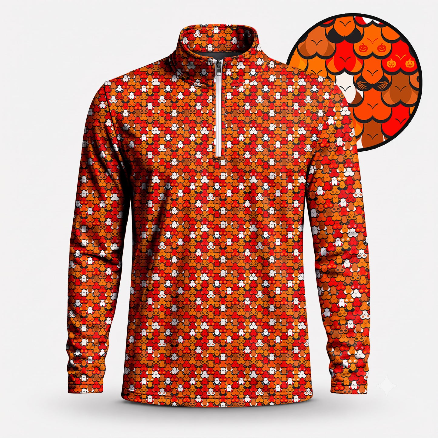 Halloween Secret Men Quarter-zip Pullover