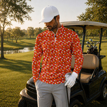 Halloween Secret Men Quarter-zip Pullover