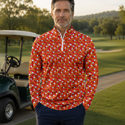 Halloween Secret Men Quarter-zip Pullover