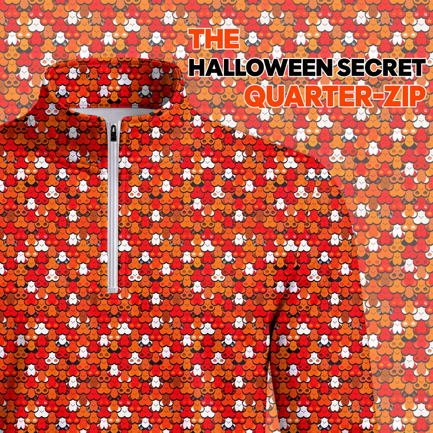 Halloween Secret Men Quarter-zip Pullover