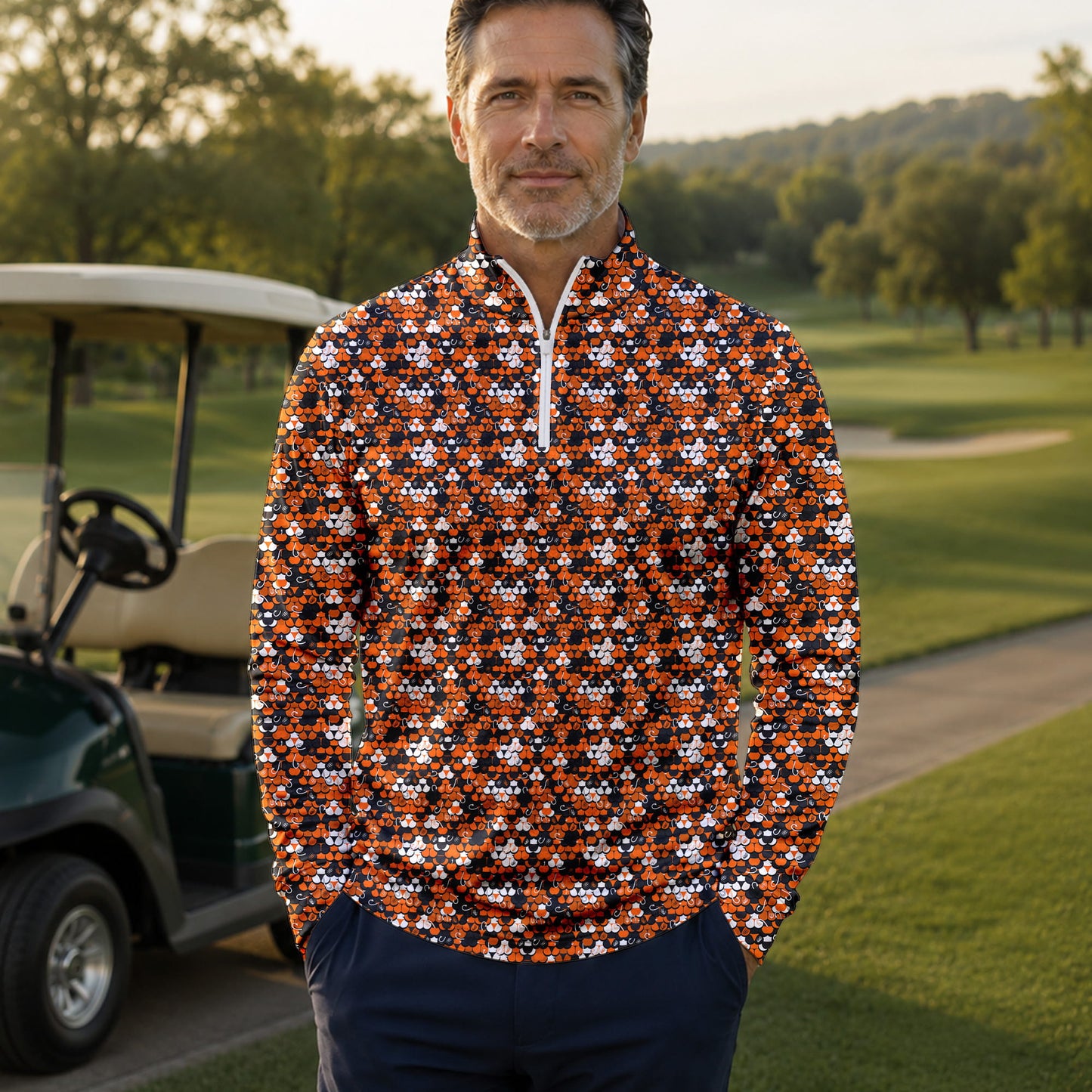 Halloween Gift Men Quarter-zip Pullover