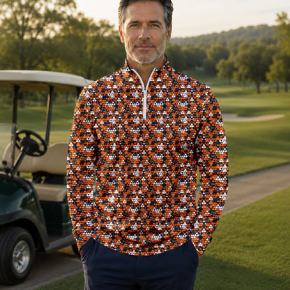 Halloween Gift Men Quarter-zip Pullover