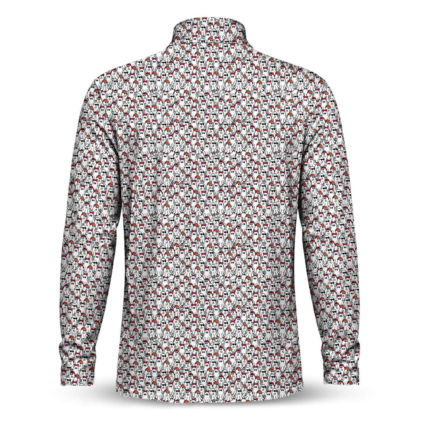 The Ghost Halloween Men Quarter-zip Pullover
