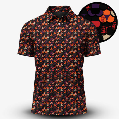 Halloween Bloody Hands Men Polo Shirt V1