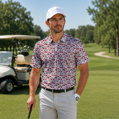 Halloween Bloody Hands Men Polo Shirt V2